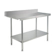 Simply Stainless 900mm wide Dishwasher Outlet Bench SS07.0900R