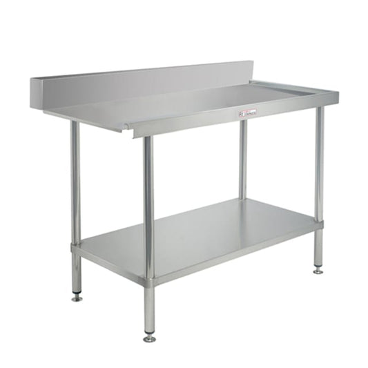 Simply Stainless 900mm wide Dishwasher Outlet Bench SS07.0900R