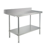 Simply Stainless 900mm wide Dishwasher Outlet Bench SS07.0900R