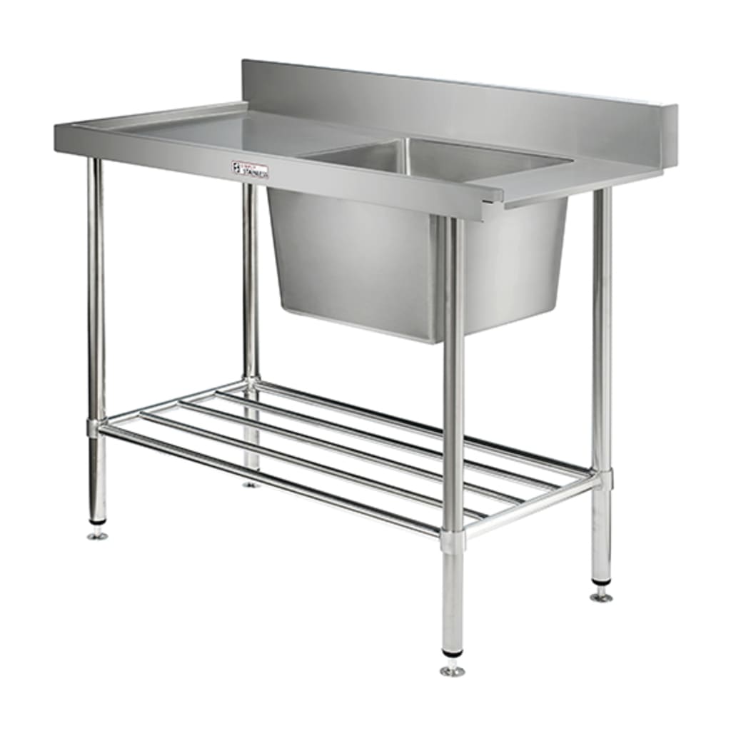 Simply Stainless 1200mm wide Dishwasher Inlet Bench SS08.1200L