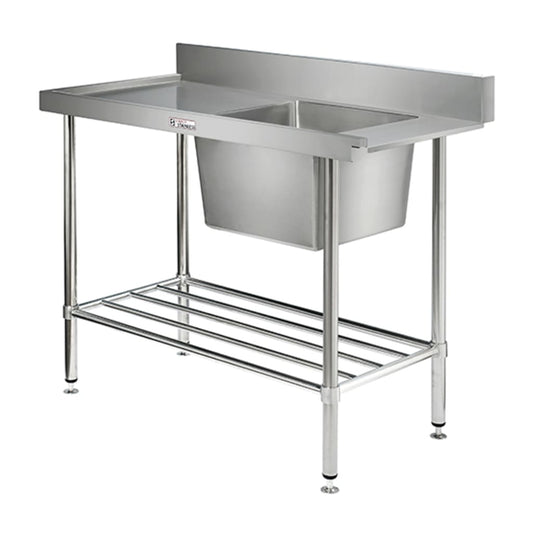 Simply Stainless 1200mm wide Dishwasher Inlet Bench SS08.1200L