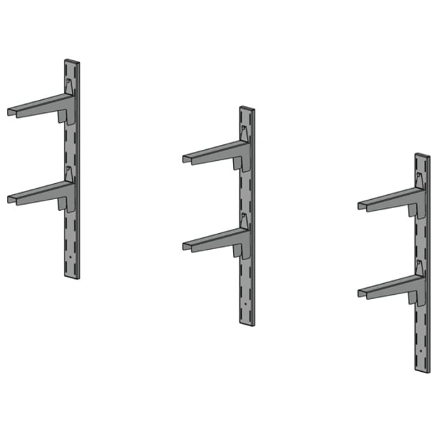 Simply Stainless Adjustable Wall Shelf Brackets Kit SP.SS10.KITB
