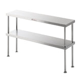 Simply Stainless 900mm wide Double Bench Over Shelf SS13.0900