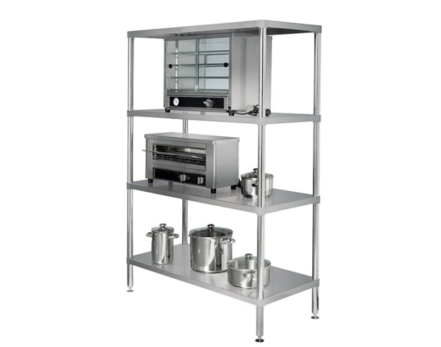 Simply Stainless Adjustable Standard Stainless Steel 4 Tier Shelving SS17.0900SS
