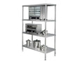 Simply Stainless Adjustable Standard Stainless Steel 4 Tier Shelving SS17.1500SS