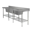 Simply Stainless Triple Bowl Sink Bench SS24.2400.TB