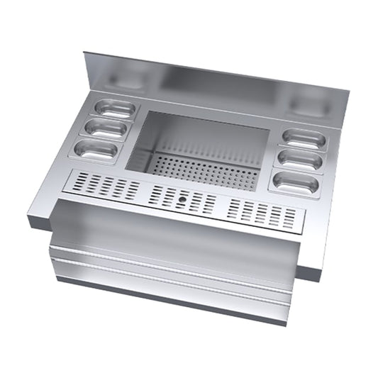 Simply Stainless Cocktail Station with Speed Rack SBM.CSB.7.0950