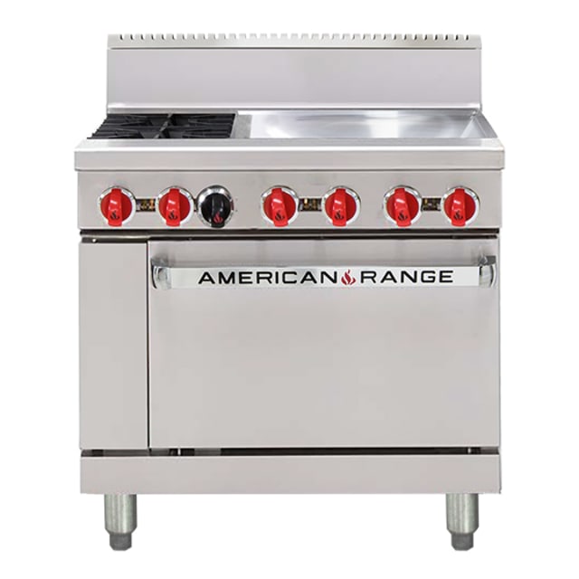 American Range 36" Oven Range AAR.2B.24G.N