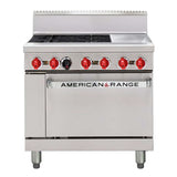 American Range 36" Oven Range AAR.4B.12G.P