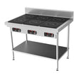 CookTek Helios 1200mm wide Freestanding Bench with 3 x Drop-in Front to Back Dual Hob Induction Cooktop HRD.9500.FB35.4.1200