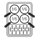 Giorik 1/6 Round Pasta Cooker Basket 2003080