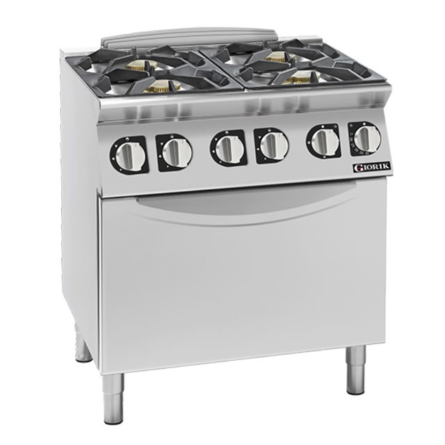 Giorik 700 Series 4 Burner Gas Range on Electric Oven CG740ET.P