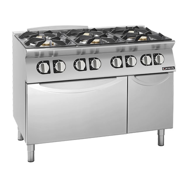 Giorik 700 Series 6 Burner Gas Range on Electric Oven CG760ET.P