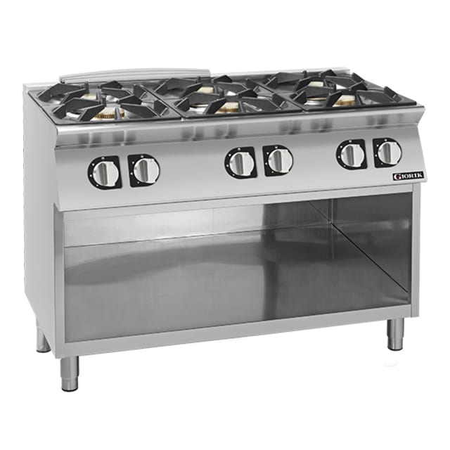 Giorik 700 Series 6 Burner Gas Boiling Top on Open Base CG760GT.P