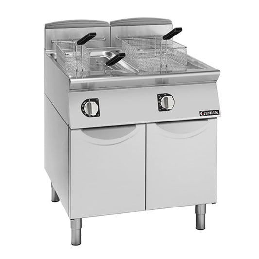 Giorik 700 Series 800mm Gas Double Pan 17L + 17L Fryer FG7817PT.N