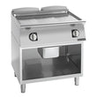 Giorik 700 Series 800mm wide Smooth Satin Chrome Electric Frytop on Open Base FLE741GCRXT