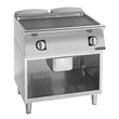 Giorik 700 Series 800mm wide Smooth Mild Steel Electric Frytop on Open Base FLE741GFT