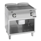 Giorik 900 Series 800mm wide Smooth Mild Steel Electric Frytop on Open Base FLE941GFT
