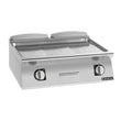 Giorik 700 Series 800mm wide Smooth Satin Chrome Electric Frytop FLE741TCRXT