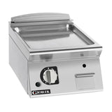 Giorik 900 Series 400mm wide Smooth Satin Chrome Gas Frytop FLG92TCRXT.N