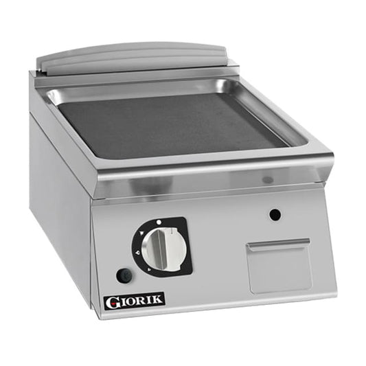 Giorik 700 Series 400mm wide Smooth Mild Steel Gas Frytop FLG72TFT.N