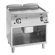 Giorik 900 Series 800mm wide Smooth Satin Chrome Gas Frytop on Open Base FLG941GCRXT.N