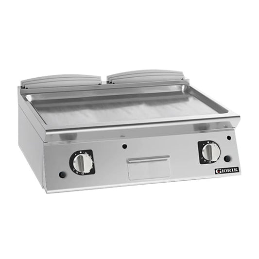 Giorik 700 Series 800mm wide Smooth Satin Satin Chrome Gas Frytop FLG741TCRXT.N
