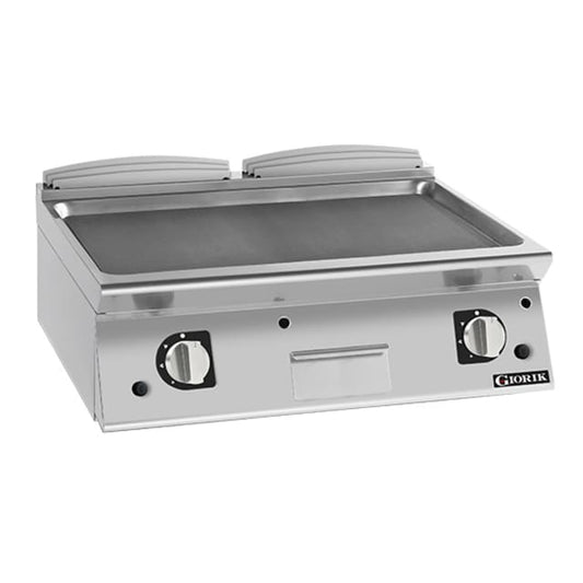 Giorik 700 Series 800mm wide Smooth Mild Steel Gas Frytop FLG741TFT.N