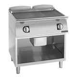 Giorik 700 Series 800mm wide 1/3 Ribbed 2/3 Smooth Mild Steel Plate Electric Frytop on Open Base FME741GFT