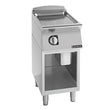 Giorik 700 Series 400mm wide Ribbed Satin Chrome Electric Frytop on Open Base FRE72GCRXT