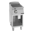 Giorik 900 Series 400mm wide Ribbed Mild Steel Electric Frytop on Open Base FRE92GFT