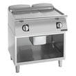 Giorik 700 Series 400mm wide Ribbed Mild Steel Electric Frytop on Open Base FRE72GFT