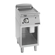 Giorik 700 Series 400mm wide Ribbed Satin Chrome Gas Frytop on Open Base FRG72GCRXT.P