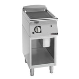 Giorik 700 Series 400mm wide Ribbed Mild Steel Gas Frytop on Open Base FRG72GFT.P