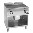 Giorik 700 Series 800mm wide Ribbed Mild Steel Gas Frytop on Open Base FRG741GFT.N