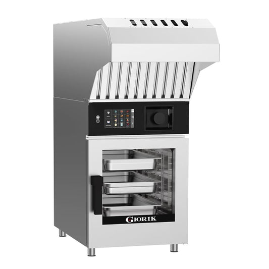 Giorik Kore Boiler Electric Combi Oven & Ventless Hood - 10 x 1/1GN KB101WT.RO.H