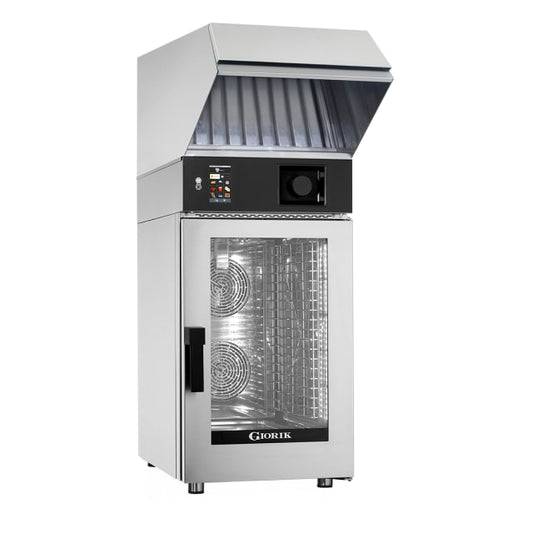Giorik Mini Touch Injection Electric Combi Oven & Ventless Hood - 6 x 2/3GN KM0623WT.RO.H