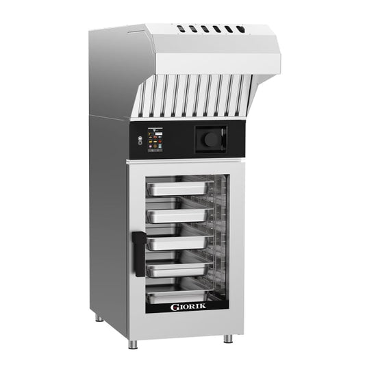 Giorik Mini Touch Injection Electric Combi Oven & Ventless Hood - 10 x 1/1GN KM101WT.SF.H