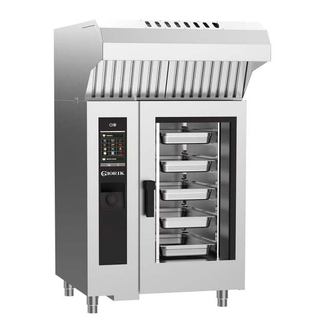 Giorik Steambox Evolution Boiler Electric Combi Oven & Ventless Hood - 10 x 1/1GN SEHE101WT.SF.H