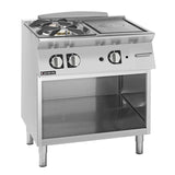 Giorik 700 Series 800mm wide Combination Solid Top and Gas Burner on Open Base TG74GTLT.P
