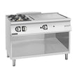 Giorik 700 Series 1200mm wide Combination Solid Top and Gas Burner on Open Base TG76GTLT.P
