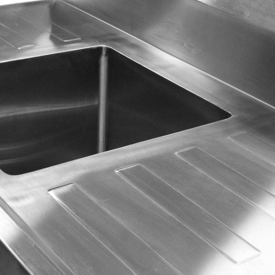 Single Centre Sink Bench & Pot Undershelf SSB6-1200C/A