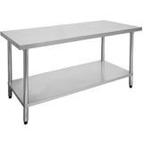 1800-6-WB Economic 304 Grade Stainless Steel Table 1800x600x900