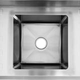 Single Centre Sink Bench & Pot Undershelf SSB6-1500C/A