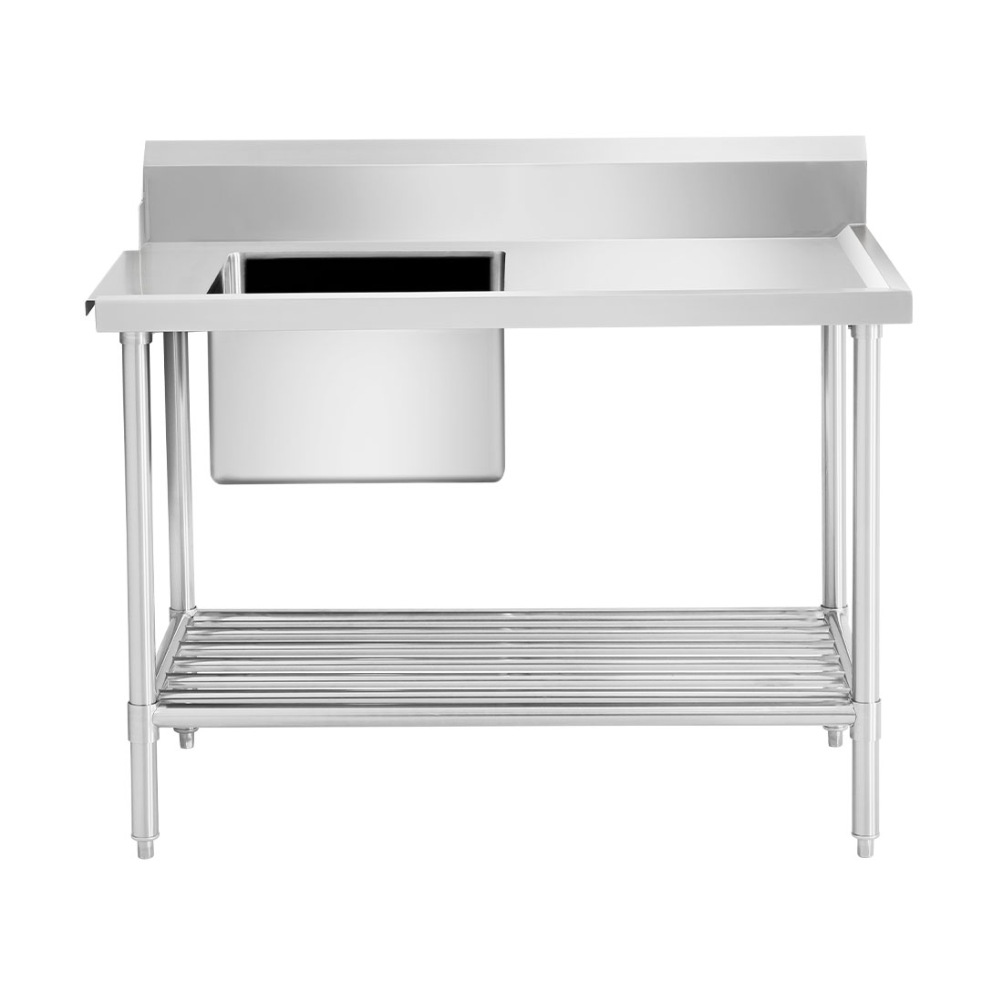 Left Inlet Single Sink Dishwasher Bench SSBD7-1200L/A