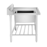 Left Inlet Single Sink Dishwasher Bench SSBD7-1200L/A