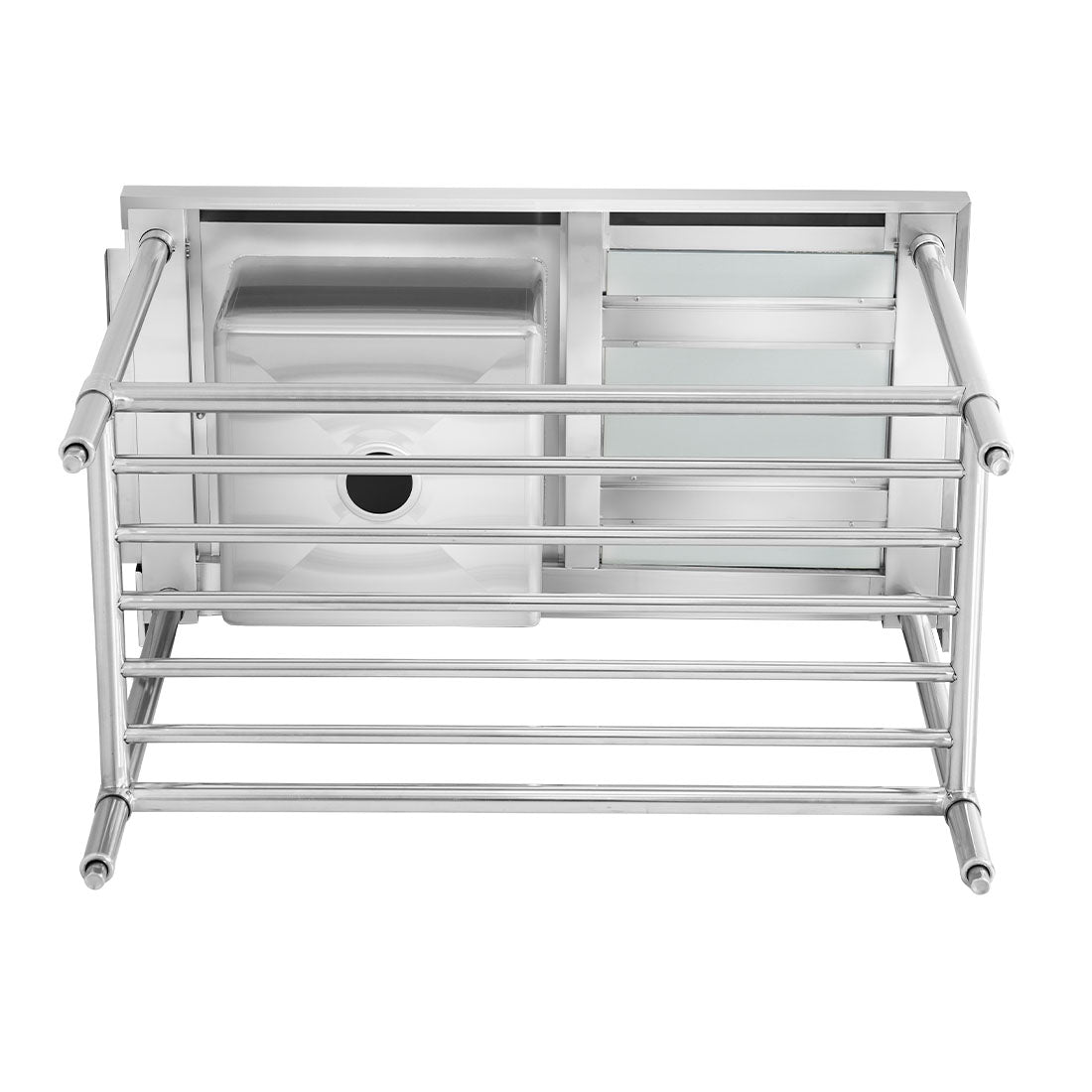 Left Inlet Single Sink Dishwasher Bench SSBD7-1200L/A