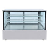 2NDs: Bonvue Black Trim Square Glass Cake Display 2 Shelves SSU150-2XB-QLD133