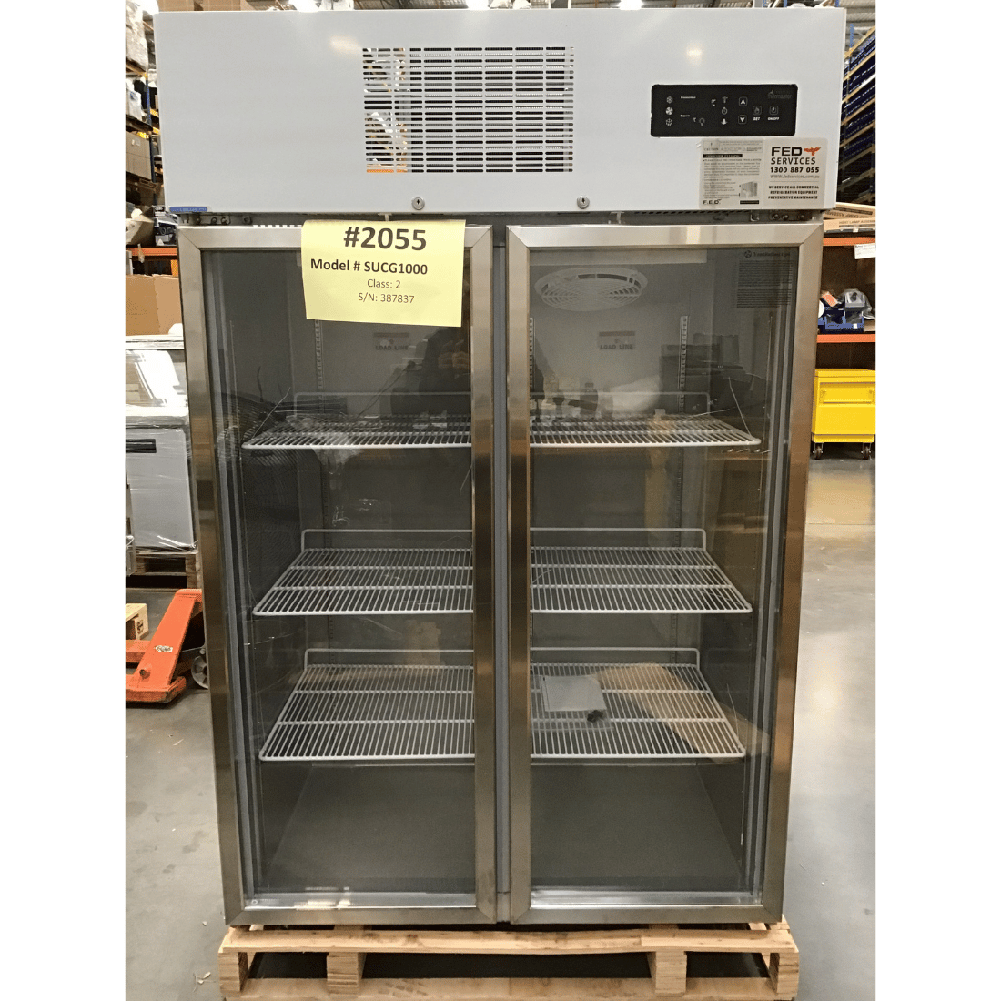 2NDs: Thermaster Double Door Upright Display Fridge - SUCG1000-NSW2055