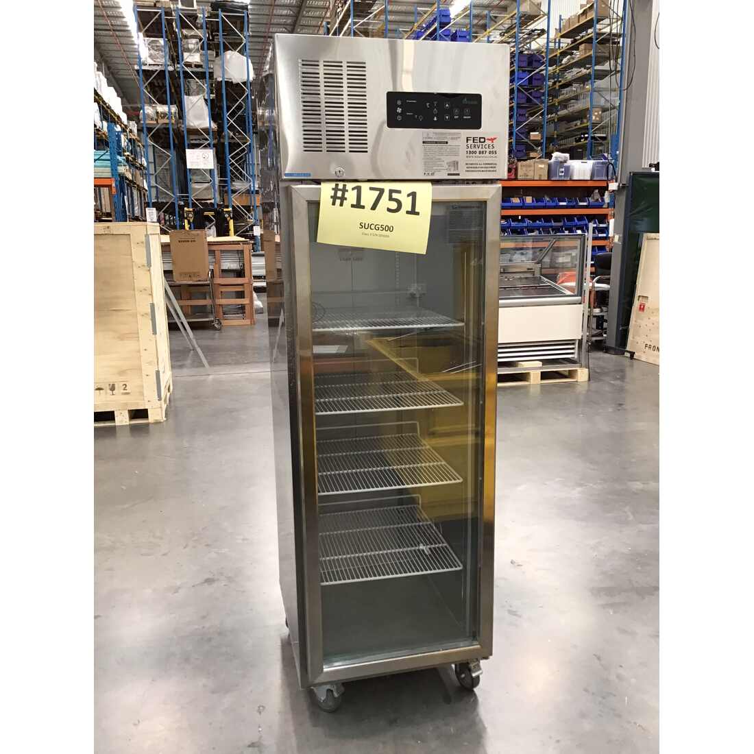 2NDs: Thermaster Single Door Upright Display Fridge SUCG500-NSW1751